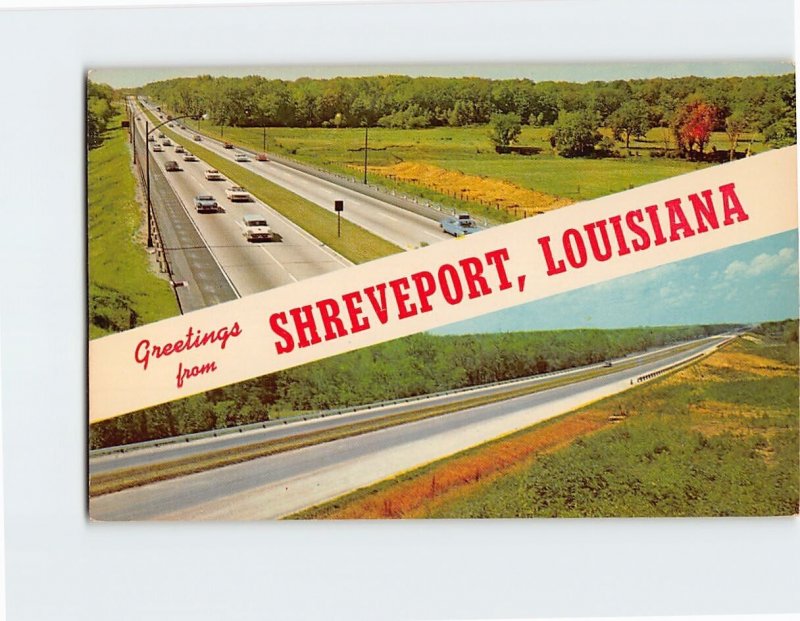 Postcard Greetings from Shreveport Louisiana USA