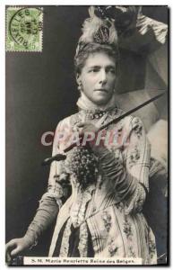 Old Postcard SM Marie Henriette Queen of Belgium