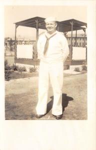 Great Lakes-Chicago Illinois~Sailor @ Naval Station Training Institute~'40s RPPC