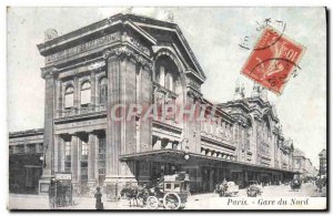 Old Postcard Paris Gare Du Nord