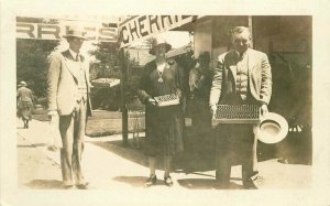 Farm Agriculture Cherry Display 1920s RPPC Photo Postcard 20-4321