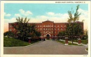 YANKTON, SD South Dakota   SACRED HEART HOSPITAL   c1920s    Postcard