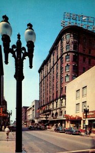 New York Rochester Hotel Seneca and Clinton Avenue