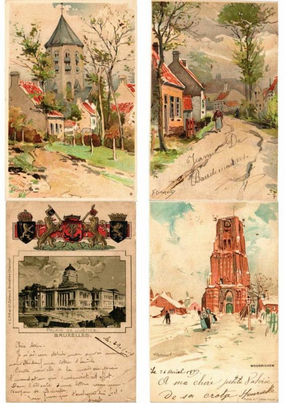 NETHERLANDS HOLLAND LITHO LITHOGRAPHY 21 CPA Pre-1920