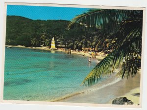 P2336, vintage postcard secret harbour beach st thomas U.S. virgin islands