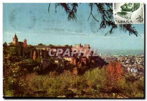 Postcard Modern Granada Generalife