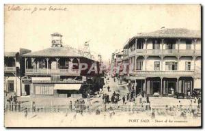 Old Postcard Port Said Street Of The Trade Egypt Georges Bakirtz