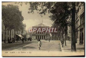 Old Postcard Caen Theater
