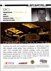 2011 NASCAR Sports Card Jeff Burton sk12106