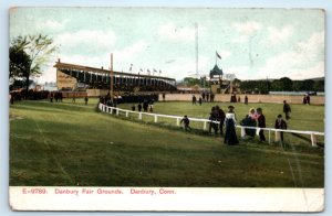 Danbury CT Race Track Fair Grounds Postcard Connecticut