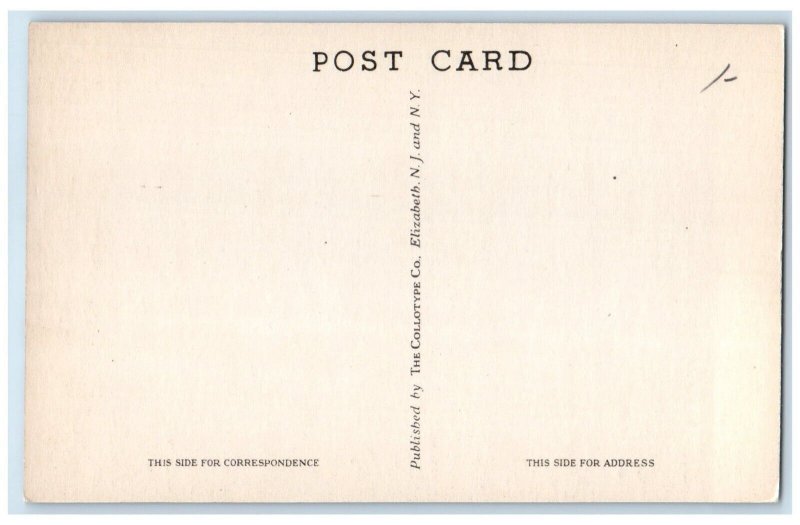 c1940 US Post Office Classic Cars Exterior New Britain Connecticut CT Postcard