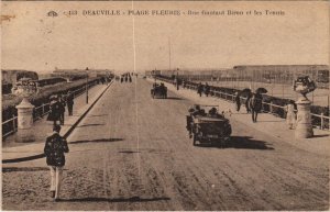 CPA DEAUVILLE Plage Fleurie - Rue Gontaut Biron et les Tennis (1225646)