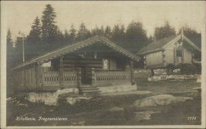 Norge Norway - Kristiania Frognersateren 1924 Used Real Photo Postcard