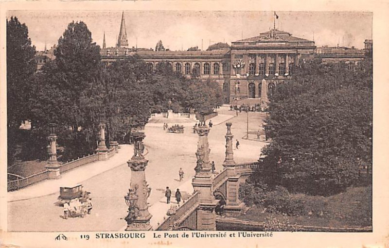 Le Pont de l'Universite et l'Universite Strasbourg France Unused 