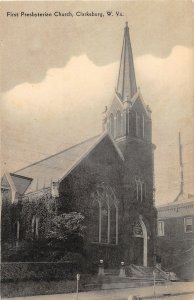 F54/ Clarksburg West Virginia Postcard 1943 First Presbyterian Church