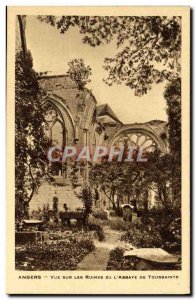 Old Postcard Angers View Of The Ruins From & # 39Abbaye From Toussaints