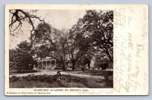 J95/ St Helena California Postcard c1910 Elmhurst Academy Building  343