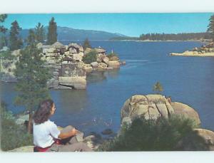 Unused Pre-1980 WATER SCENE Big Bear Lake California CA hk2358@