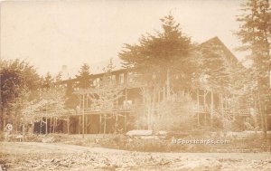 Log Building & Trees - Boothbay Harbor, Maine ME  