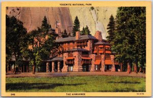 California CA, The Ahwahnee Hotel, Yosemite National Park, Vintage Postcard