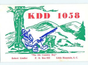 Pre-1980 RADIO CARD - Little Mountain - by Newberrry & Irmo & Columbia SC AH2824