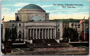 New York City NY, 1923 Library Building, Columbia University, Vintage Postcard