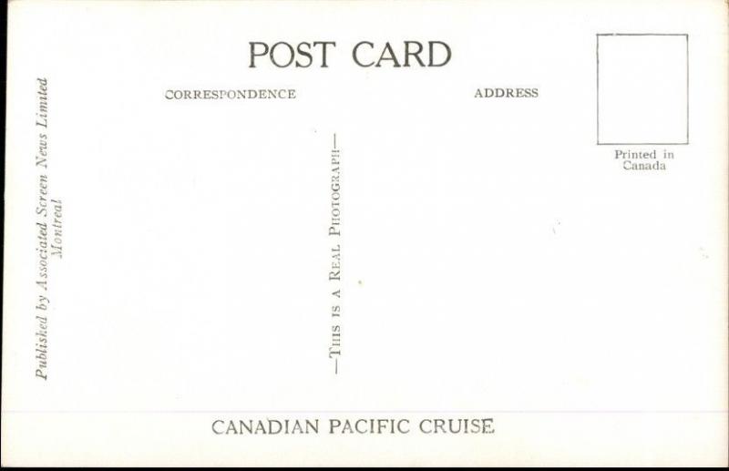 Bali Indonesia Rice Fields Canadian Pacific Cruise Issued Real Photo Postcard