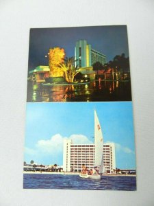 Vintage Postcard Hilton Hotel Clearwater Beach Florida FL Stan Musical & Biggie