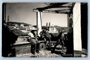 Guerrero Mexico Postcard Typical Conjunto Taxco 1953 Vintage RPPC Photo