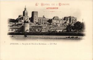 CPA Gd Hotel de L'Europe AVIGNON Vue prise de l'Ile de la Barthelasse (293488)