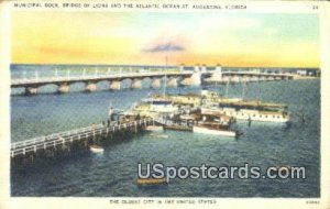 Municipal Dock, Bridge of Lions - St Augustine, Florida FL  