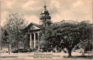 North Carolina Maxton Administration Building Presbyterian junior College
