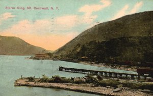 Vintage Postcard 1913 Storm King Cliffs Mountain Landmark Cornwall New York NY