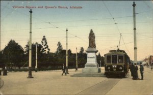 Australia Victoria Square Adelaide - Trolley c1910 Postcard