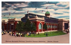 Vintage 1940s Postcard Business Equipment Building Canadian National Exhibition