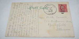 Lowell Blvd., north from Laurel Springfield Illinois Postcard E. C. Kopp Co.