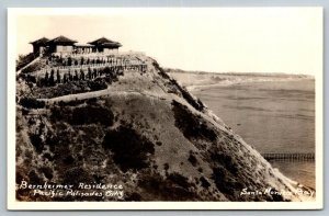 RPPC  Bernheimer Residence  Pacific Palisades  California  Postcard