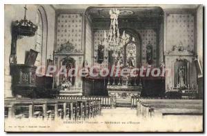 Postcard Old Serocourt Interior Of The Church