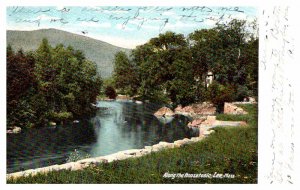 Postcard WATER SCENE Lee Massachusetts MA AS7646