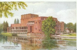 Warwickshire Postcard - Shakespeare Memorial Theatre - Stratford-On- Avon TZ8143