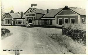 south africa, UMZIMKHULU, KwaZulu-Natal, Umzimkulu Hotel 1950s RPPC Postcard (2)