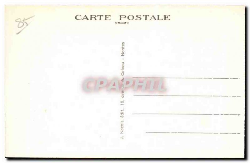 Old Postcard The d & # 39olonne Sablaises Sands ride in the forest Folk Costu...