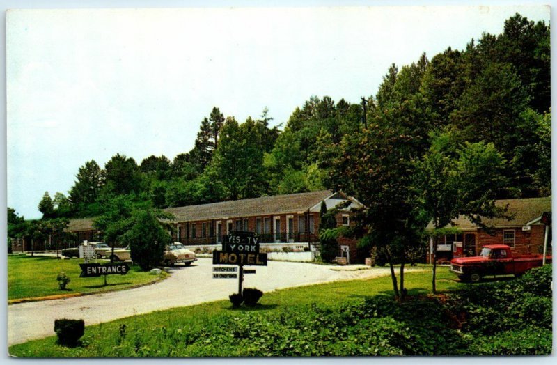 Postcard - York Motel - Franklin, North Carolina