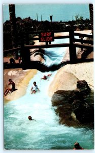 TEMPE, Arizona AZ ~ Water Park BIG SURF ~ WATER SLIDE c1970s Postcard