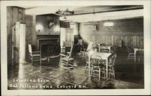 Concord NH Odd Fellows Lounge c1915 Real Photo Postcard