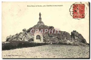 Old Postcard Chatelus Malvaleix near Our Lady of Rocks