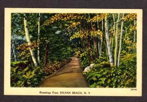 NY Greetings from SYLVAN BEACH NEW YORK Postcard PC