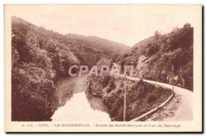 Old Postcard L & # 39Auvergne Bourboule La Route De Saint Sauves And Lac Du B...