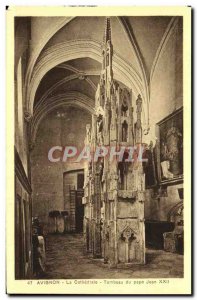 Old Postcard Avignon Popes' Palace Tomb of Pope John XXII