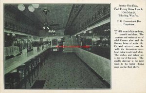 WV, Wheeling, West Virginia, Fort Henry Dairy Lunch, Interior View,Bullard Press